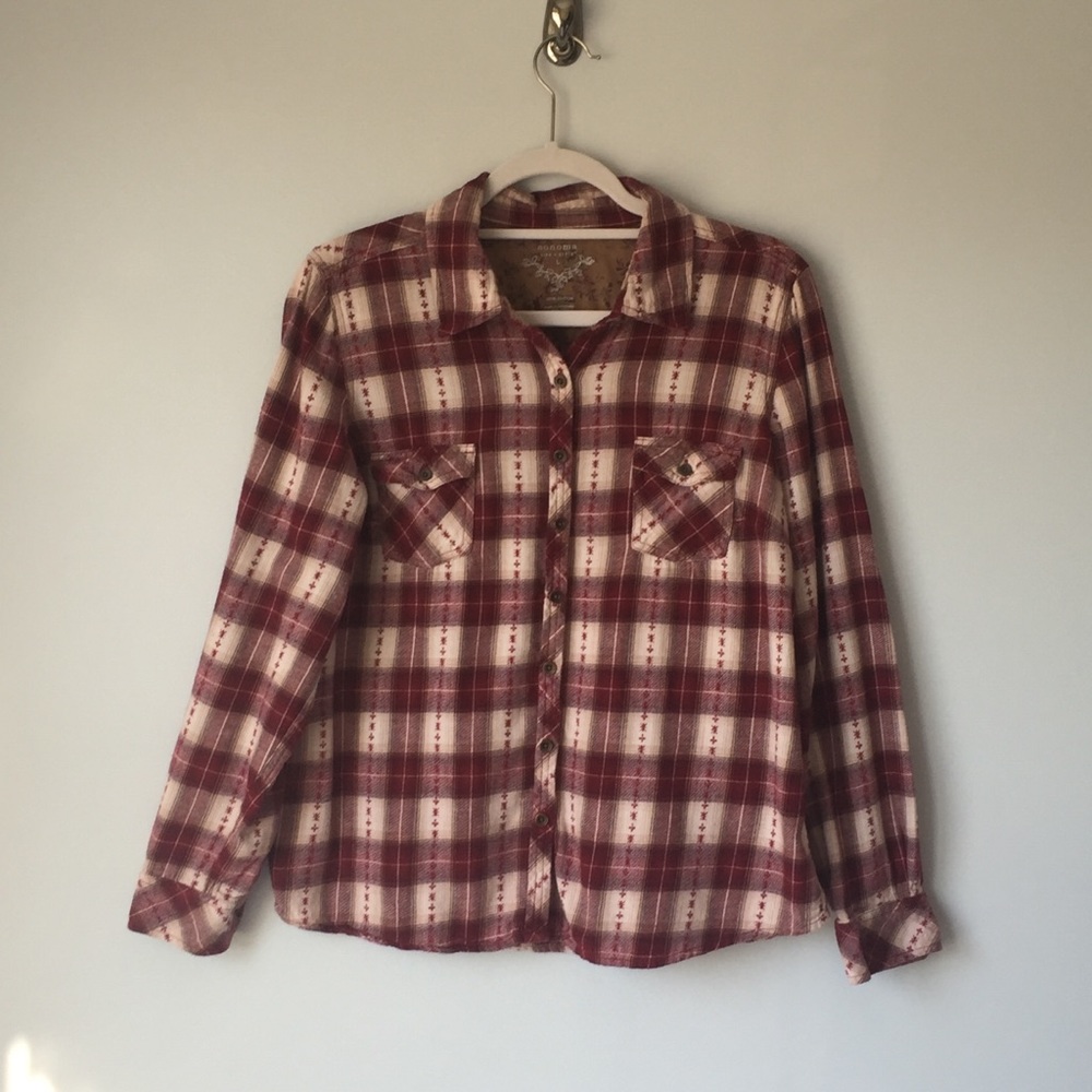 Sonoma | Red Plaid Flannel Shirt